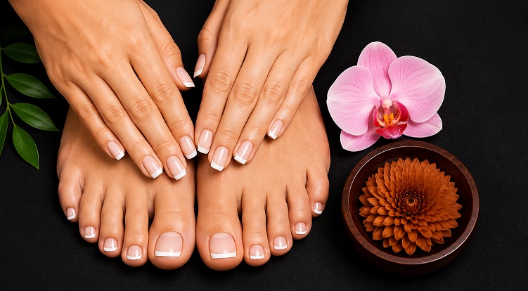 Manicure and pedicure treatment