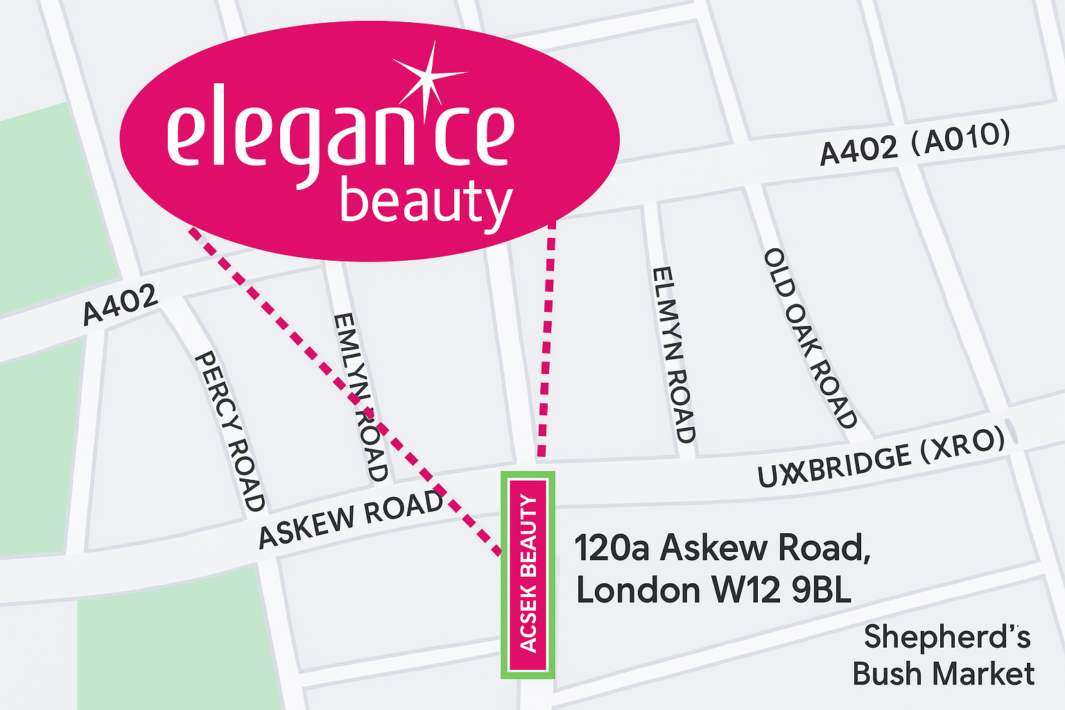 Elegance Beauty Location Map